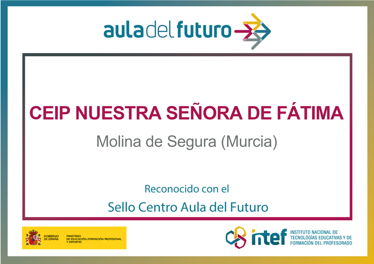 ¡Micoledefatima recibe el Sello «Centro Aula del Futuro»!